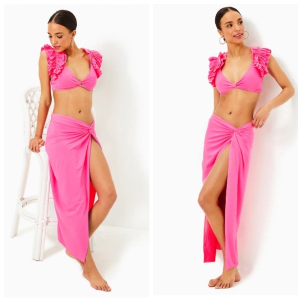 Lilly Pulitzer Roxie Pink Coverup in Vibrant Pink